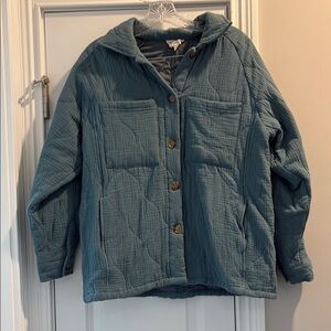 Women's Quilted Jacket in Turquoise